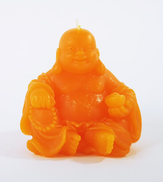 buddha candle orange