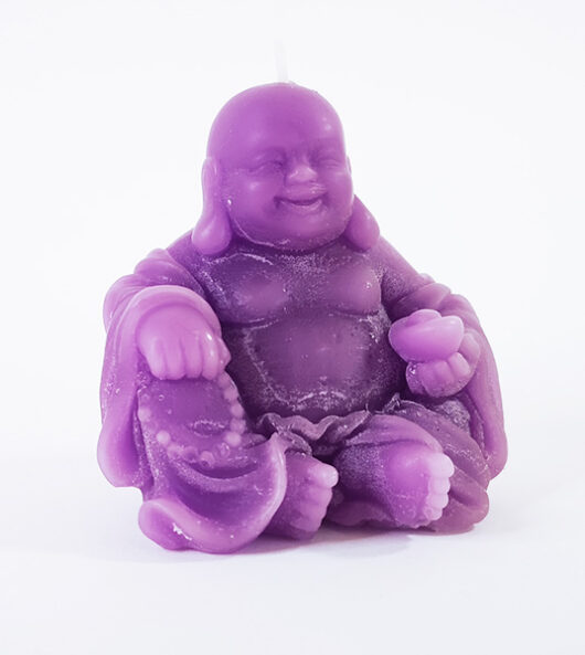 buddha candle purple