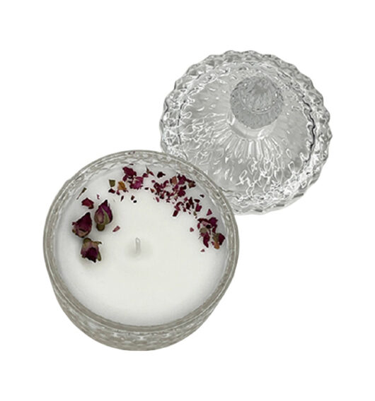 romantic rose candle
