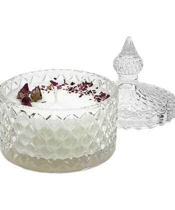 romantic rose candle