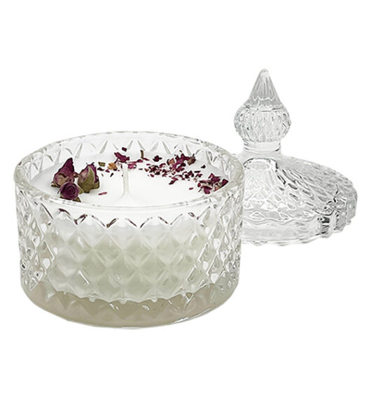 romantic rose candle